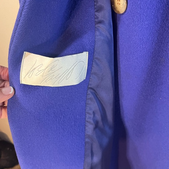 Gorgeous Purple Perry Ellis Wool coat Sz 10 - Picture 4 of 8